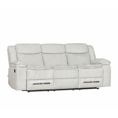 Sawyer 3 Seater Fabric Recliner - L.Grey